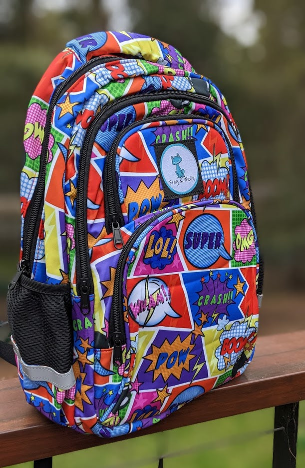 Superhero bookbag best sale