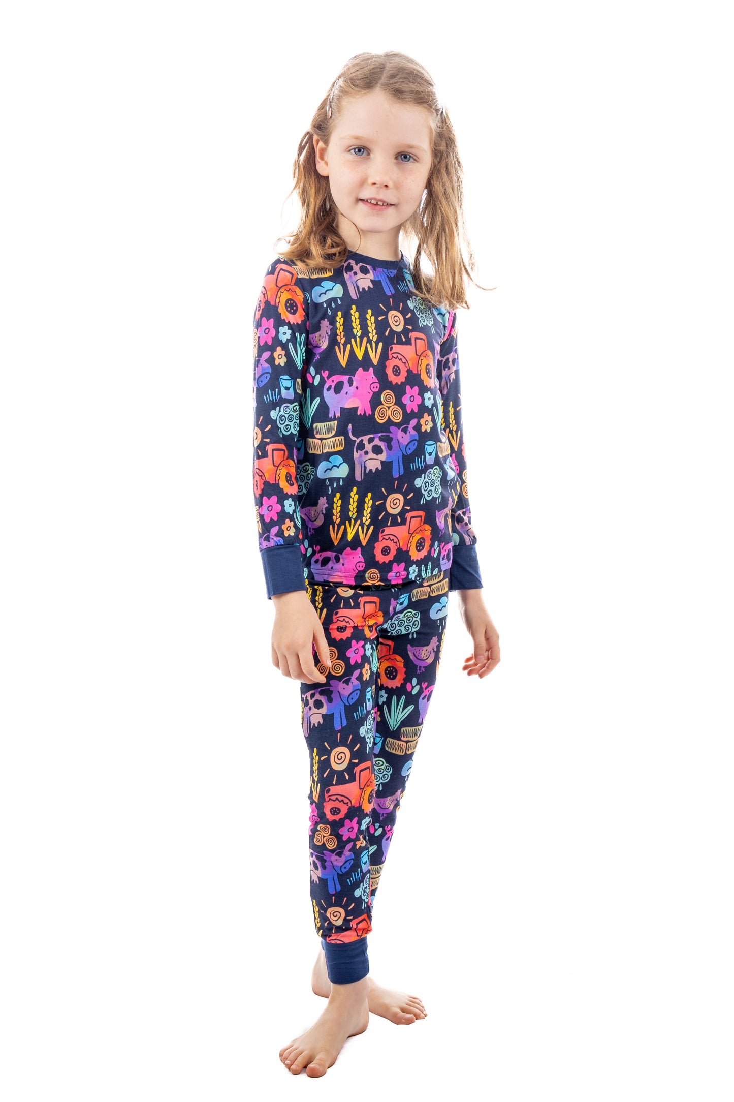 Pajamas - Two Piece Long Sleeved (Farmyard Whimsy)