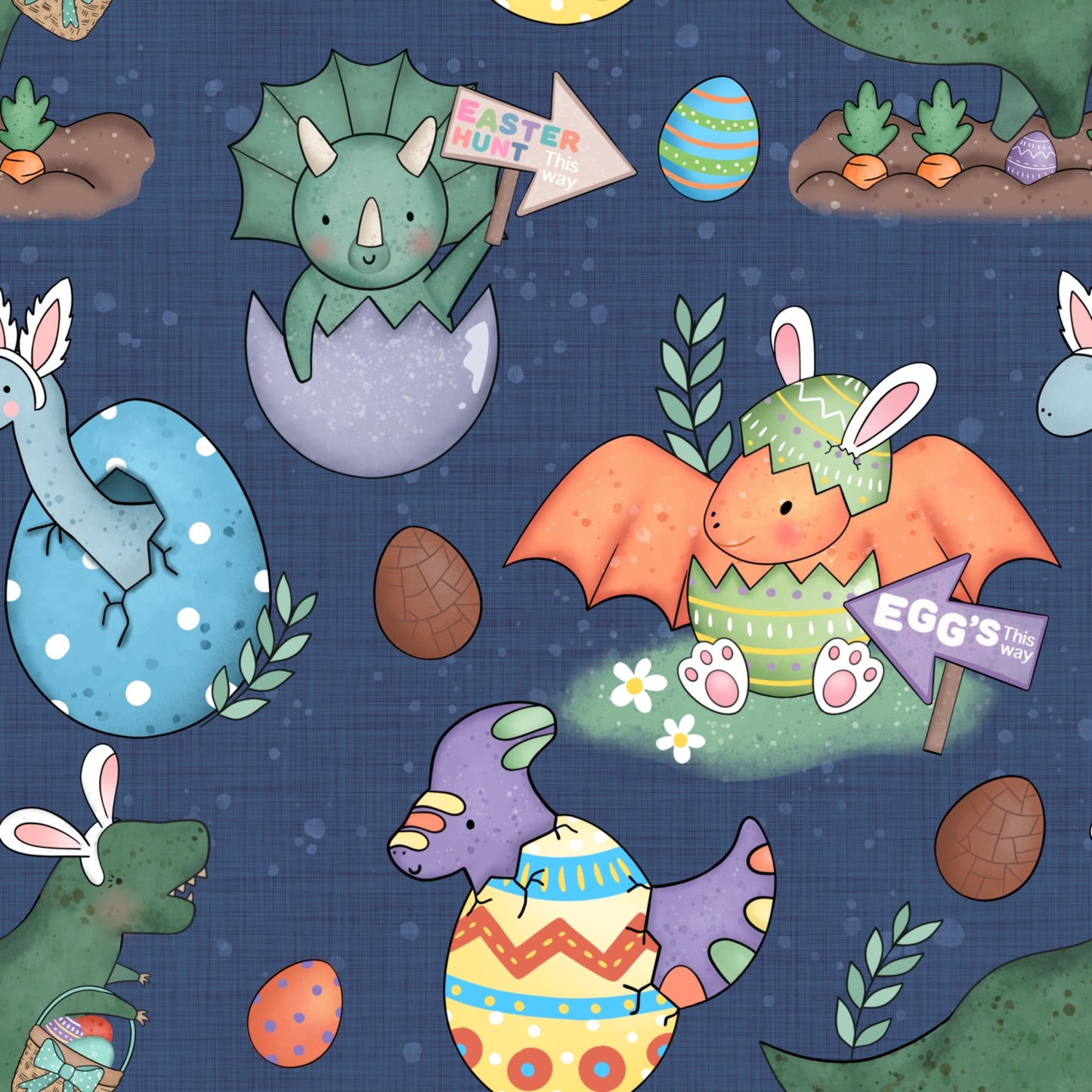 Easter Dinos - Tees/Two Piece Pajamas