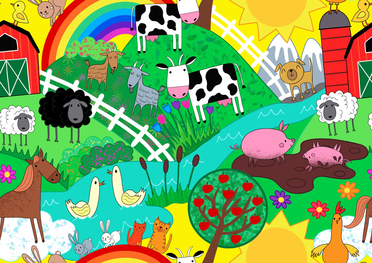 Kids Shorts (Farmyard Friends)